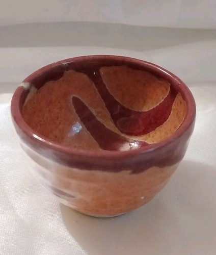 Vintage 2004 Whitefish Pottery Miniature Bowl Glazed Marked 1.5" VGC - Picture 2 of 12