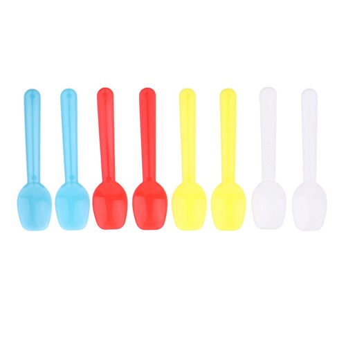 50pcs Dessert Scoop Plastik Eis Scoop Family Löffel Suppe Plastiklöffel - Bild 8 von 12