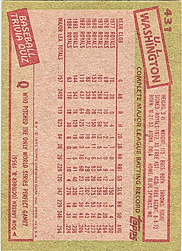 1985 Topps Baseball - Pick / Choose Your Cards List 2 - Picture 39 of 419