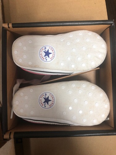 Converse Kids Allstar Pink Ex-Display Pair, Please See Pictures - Picture 7 of 9