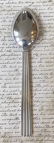"CUCHARA" Vintage BERNADOTTE Georg Jensen plata esterlina 7,75"" para servir sopa - Imagen 2 de 4