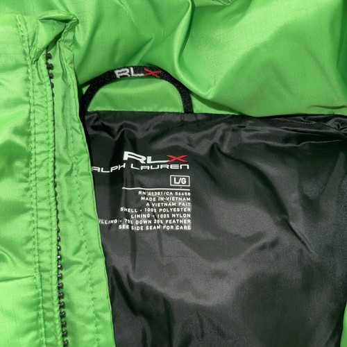 2009 Ralph Lauren RLX Golf Ski durchgehendes Reißverschluss Weste Jacke Daunenfedern Herren Large L - Bild 12 von 12
