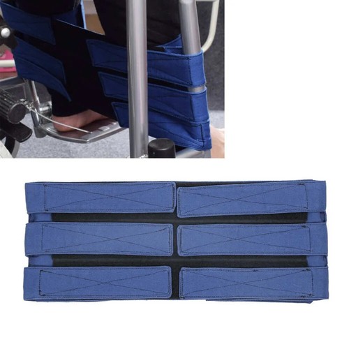 Portable Wheelchair Non-Slip Leg Strap Adjustable Medical Seat Belt Leg Supporst - Picture 2 of 22