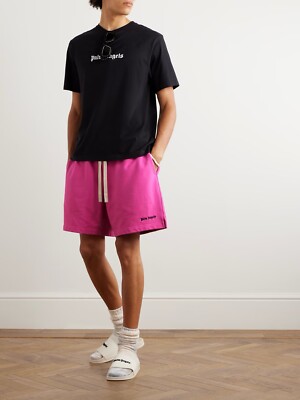 【関税＆送料込み】Palm Angels Pink Linen Shorts 30267429LW_14_f.jpg