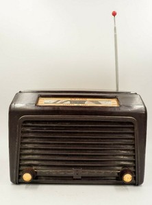 Vintage-HARRON-LABS-AIR-COM-Bakelite-Radio-Antenna-Communications-40-039-s-unusual