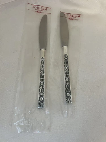 Gorham Sterling Silver Spanish Tracery Dinner Knives - Set Of 2 - New Old Stock