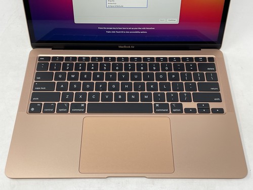 Apple MacBook Air 13 Gold 2020 3.20 GHz M1 8-Core CPU 7-Core GPU 8GB 256GB - Zdjęcie 3 z 12