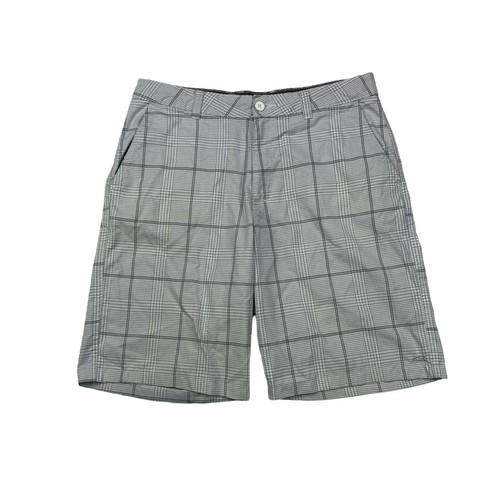 O'Neill Flynn Walking Shorts Mens Size 34 Light Gray Striped Flat Front