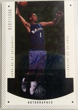 2002-03 SP Authentic F/X /1500 Jared Jeffries #152 Rookie Autograph