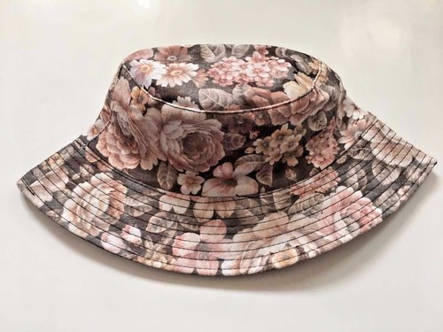 NEW LADIES FLORAL DESIGN RETRO SUN HAT WOMEN'S BEACH SUMMER SUN BUCKET HAT - Picture 12 of 18