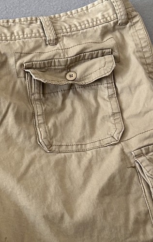 Foundry Supply Shorts Men Size 46 Beige Cargo Cotton Blend VGC 0873 - Picture 9 of 11