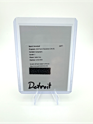2024-25 Panini Revolution Baloncesto Jaden Ivey Auto Redemption Detroit Pistons!