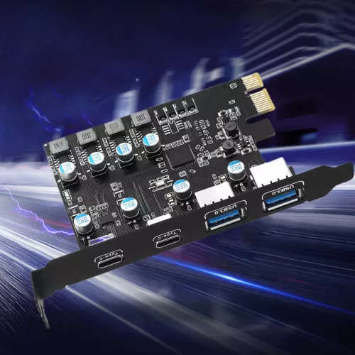 PCIE Expansion Card Convenient USB3.0 PCI Extension Card for Windows/MacOS/Linux