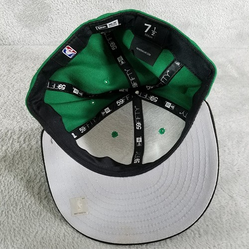 Gorra de béisbol New Era NBA Boston Celtics para hombre 7,5 verde mascota 59Fifty ajustada - Imagen 6 de 7