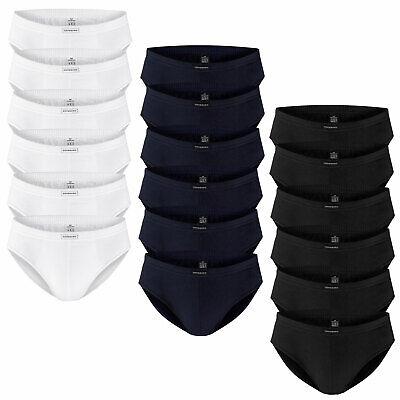 hochwertige Unterw/äsche aus Baumwolle G/ötzburg Boxershorts Herren 6er Pack Unterhosen M/änner schwarz