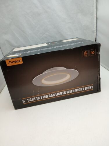 Amico 12 Pack 5/6 Inch 5CCT LED Recessed Can Light w Night Light 2700K/300.239 - Picture 10 of 11