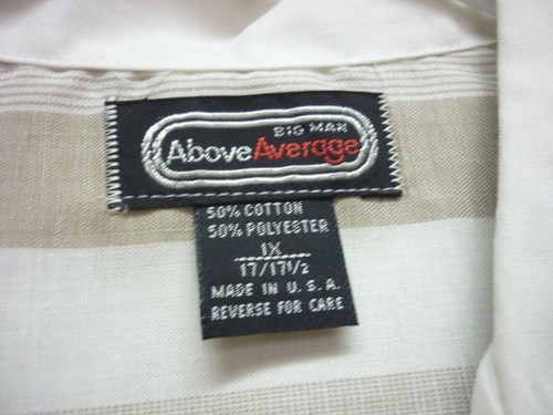 ABOVE AVERAGE  SHIRT 1X USA NOS  - Picture 5 of 6