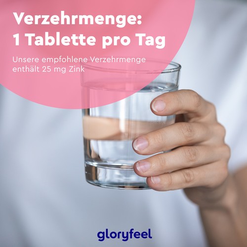 Zink-Bisglycinat - 400 Tabletten - 25mg Zink pro Tablette - Premium Zink-Chelat - Bild 6 von 8