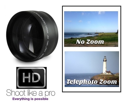 Juego de teleobjetivos Hi-Definition Pro gran angular y 2,2x para Nikon 1 J5 AW1 - Imagen 3 de 14