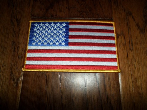 U.S AMERICAN FLAG ARM PATCH 3"X 5" FULL COLOR UNITED STATES EMBROIDERED FLAG - Picture 5 of 5