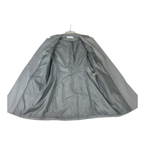 Calvin Klein Jacket Womens 14 Gray Lagenlook Chic Sophisticated Career Office - Imagen 4 de 13