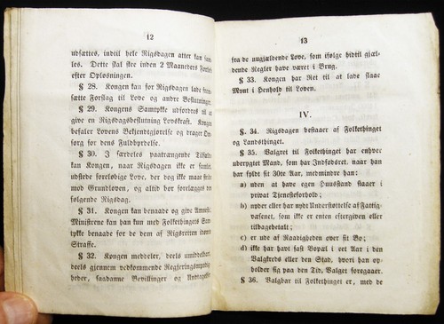 1849 DENMARK DANISH CONSTITUTION DANMARKS RIGES GRUNDLOV - Picture 3 of 4