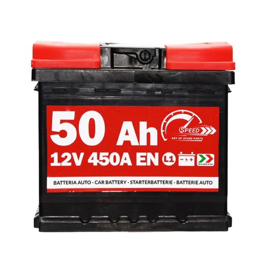 BATTERIA AUTO SPEED L1 50 Ah 450A = FIAMM 50 - 54 Ah DX + - Foto 2 di 8