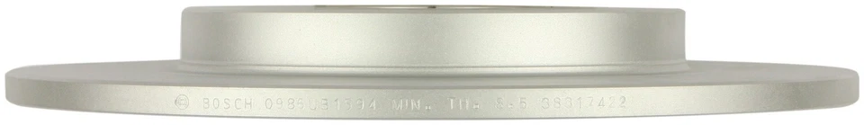 Rotor de freno de disco trasero Bosch QuietCast 2,4 L L4 tracción delantera 2,4 L 2009-2013 Foto 4 de 4