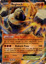 Pokemon - Regirock-EX - 43/124 - XY Fates Collide - Ultra Rare - Played