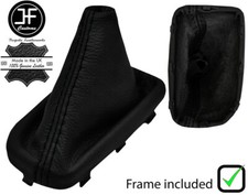 SCHWARZ NAHT LEDER AUTOMATISCH SCHALTSACK + KUNSTSTOFFRAHME F?R KIA RIO 11-16