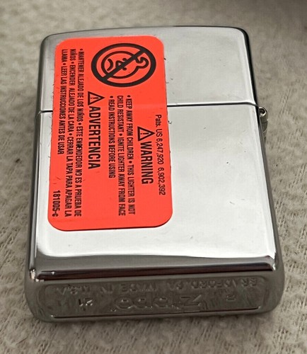 Zippo Lighter 29739 - Harley Davidson Motor Cycles Skull & Logo Emblem Chrome - Picture 6 of 6