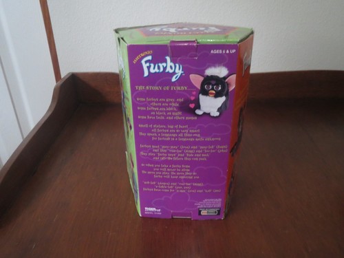 Furby Babies Grey & White Hair Tiger Electronics VTG 1998 Non Working with Box - Picture 2 of 7