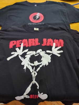 Lot Of 2 Pearl Jam Alive Stickman Double Sided & Single