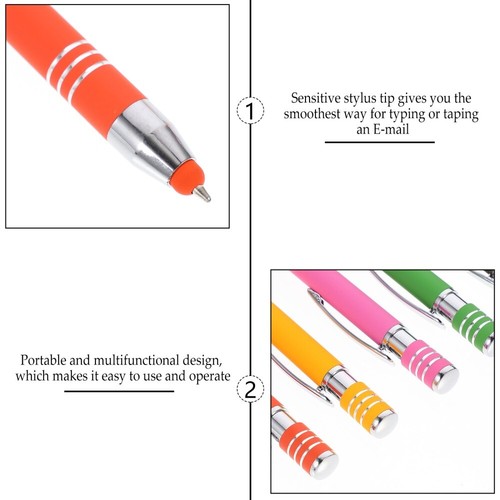 5 Pcs Metal Ballpoint Pen Stylus Pens for Touch Screens Pencil Touchscreen - Zdjęcie 9 z 12