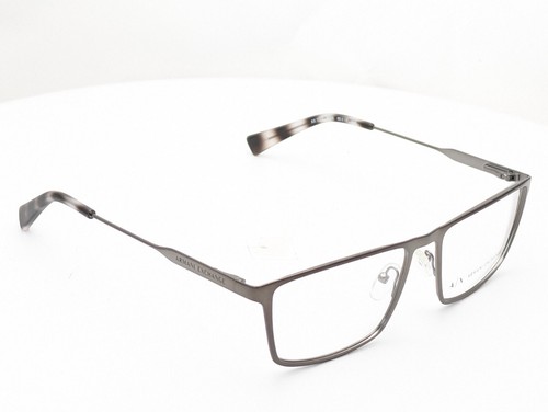 Armani Exchange AX1022 6088 Rectangle Matte Gunmetal Mens Eyeglasses 55mm - Picture 2 of 6