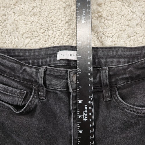 Flying Monkey Women's Black Cropped Distressed Raw Hem Jeans 29 (28"Wx25"L) - Picture 12 of 13