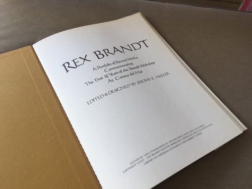 Rex Brandt Portfolio Works 25 Years Corona del Mar 1972 Lithographs LE 1500 Book - Imagen 7 de 12