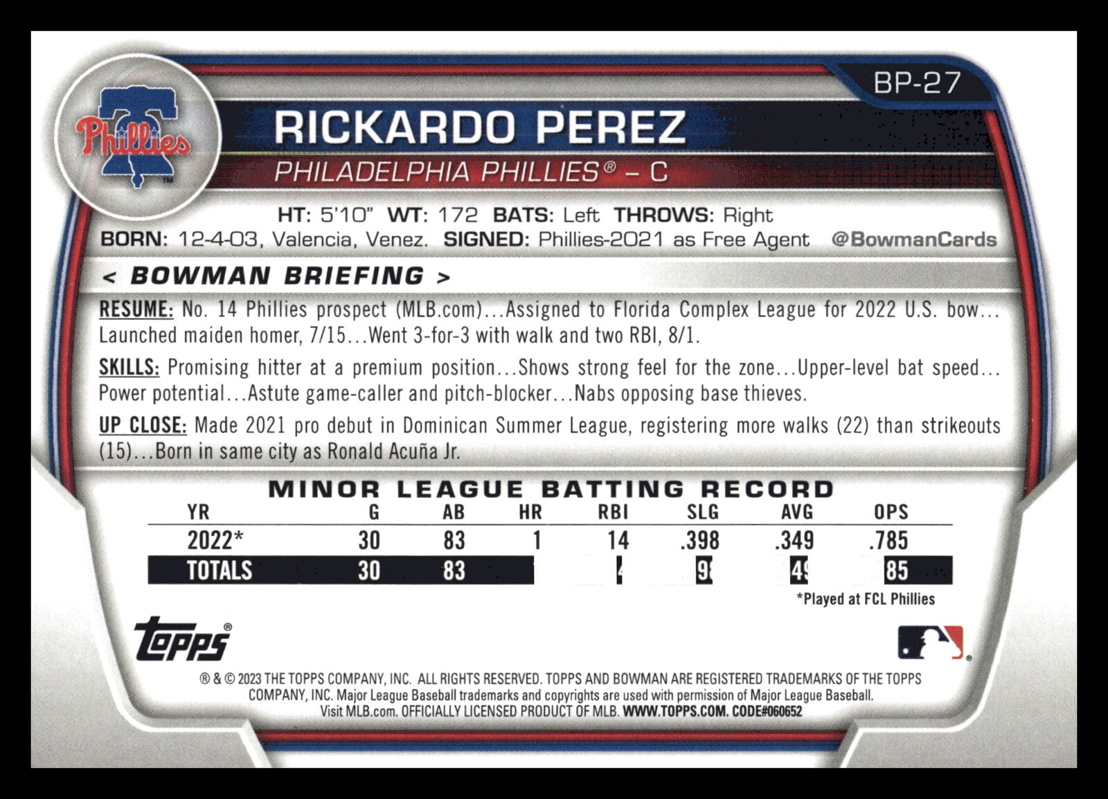 2023 Bowman Paper, Pick Your Card, CYS, All $0.99! BUY 2+ SHIPS FREE! Up'd 9/7! - Picture 216 of 400