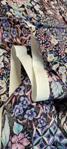 Joan Kessler Floral Geometric Abstract Diamonds Fabric Cottage 1 Yd Concord Prpl - Picture 9 of 12