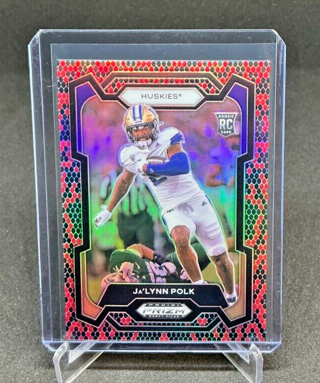2024 Prizm Draft Picks JA'LYNN POLK RC Snakeskin Prizm SSP #177 Patriots