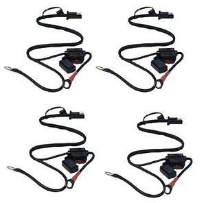 4-x-Quick-Connect-Battery-Tender-Harness-Snap-Cord-Ring-Charger-Terminal-Wire
