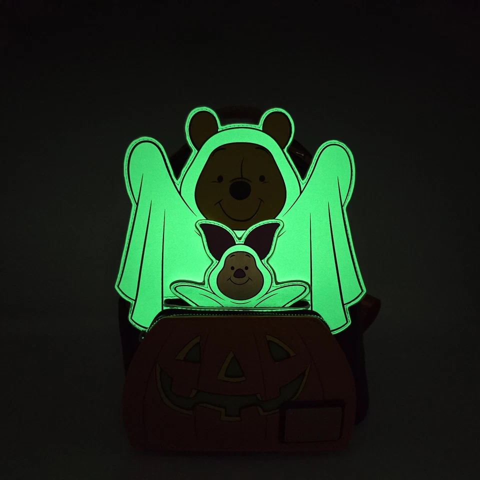 🌍📦 Loungefly Winnie Pooh Puh Puuh Piglet Halloween Mini Rucksack Backpack Sac - Bild 4 von 4