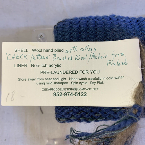 CEDAR RIDGE DESIGN Headband Brushed Wool/Mohair Finland Check Ptrn NWT READ - Picture 6 of 14