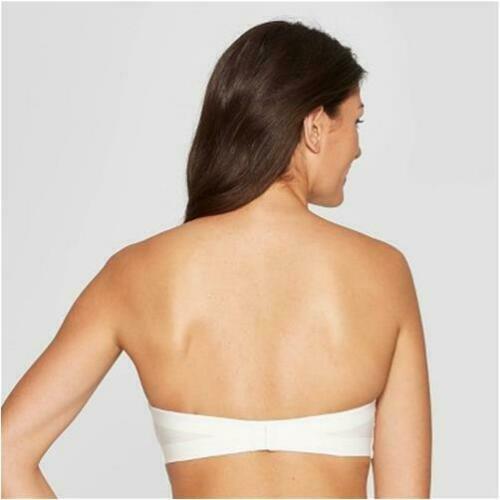 2er Pack Auden Damen Push Up Trägerloser BH - Fresh White 32C - Bild 2 von 12