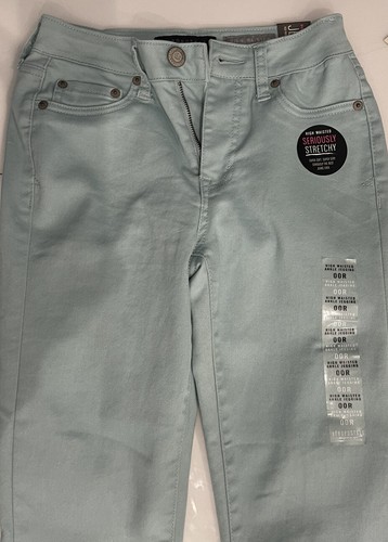 Neu mit Etikett Aeropostale hoch taillierte Jegging-Jeans ernsthaft dehnbar pastellblau Gr. 00 - Bild 3 von 3