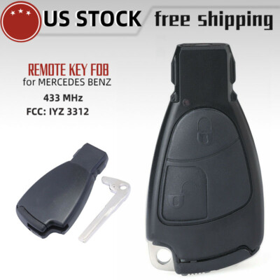 Replacement IYZ 3312 for MERCEDES BENZ C E S CLASS Smart Remote Key Fob 2button