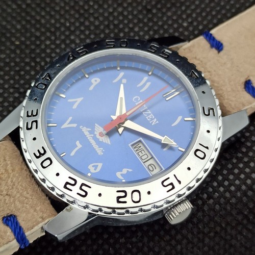 39MM VINTAGE REFURBISHED CITIZEN AUTO 8200 JAPAN MENS D/D WATCH 514b-a268876-9 - Picture 6 of 10