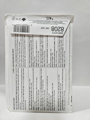 Simplicity Crafts 8202 Pillow In a Quilt Uncut 1992 - Picture 2 of 2