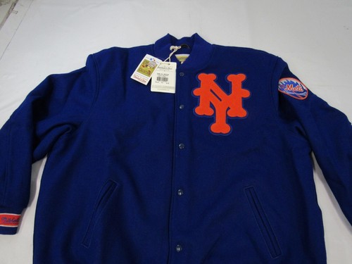 1969 New York Mets Mens Mitchell & Ness Wool Letterman Jacket Coat $500 - Picture 10 of 12