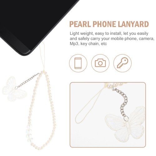 2 Pcs Handyriemen Handgelenk Lanyard Für Telefon Telefonschnur Mit Perlen - 第 7/12 張圖片
